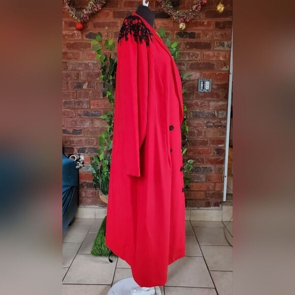 Vintage 80s double-breasted coat - Picture 5 of 12